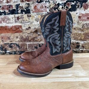 Twisted X Brown Leather Western Cowboy Round Toe Mens Boots 10.5 B